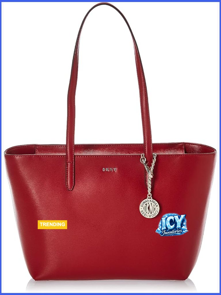 Faux Leather Tote Bag With Top Zipper Closure And Adjustable Strap